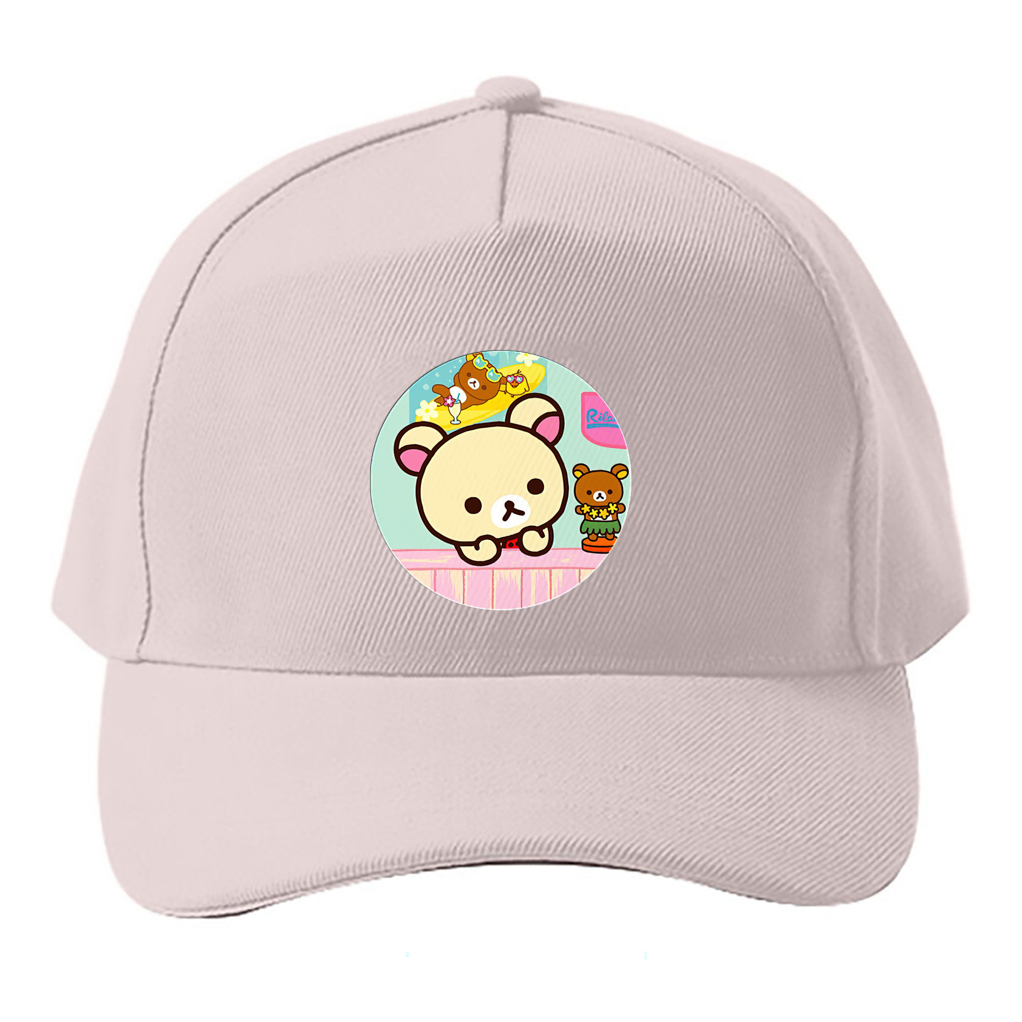 （画像用） リラックマ リラックマ キイロイトリ Rilakkuma Korilakkuma Kiiroitori ベースボールキャップ 綿100％ 男女兼用 帽子 スポーツ
